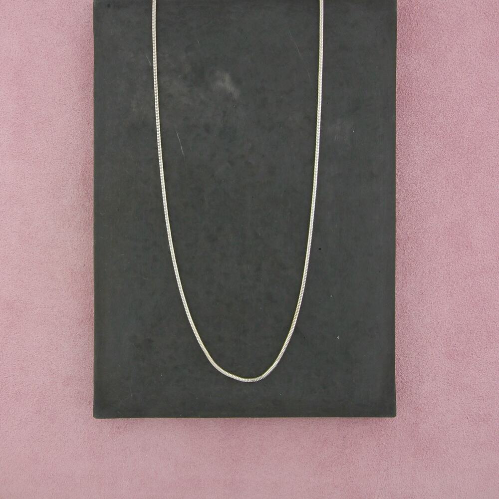 sterling silver 2mm snake chain necklace size 20.5in